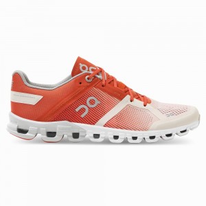 On Cloudflow Road Hardloopschoenen Dames Beige Roze | QGJF82761