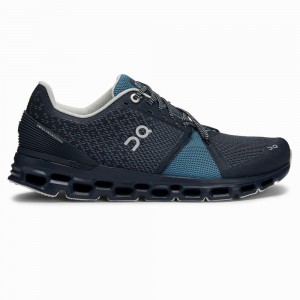 On Cloudstratus Road Hardloopschoenen Dames Donkerblauw | EMHQ14795