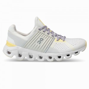 On Cloudswift Road Hardloopschoenen Dames Wit Lichtgroen | IJAM36925