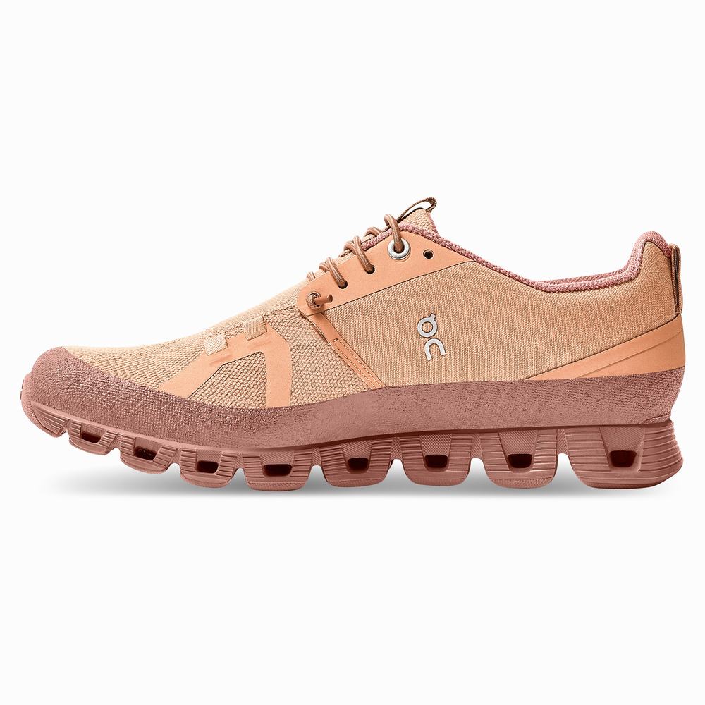 On Cloud Dip Road Hardloopschoenen Dames Bruin Roze | FTPA19574