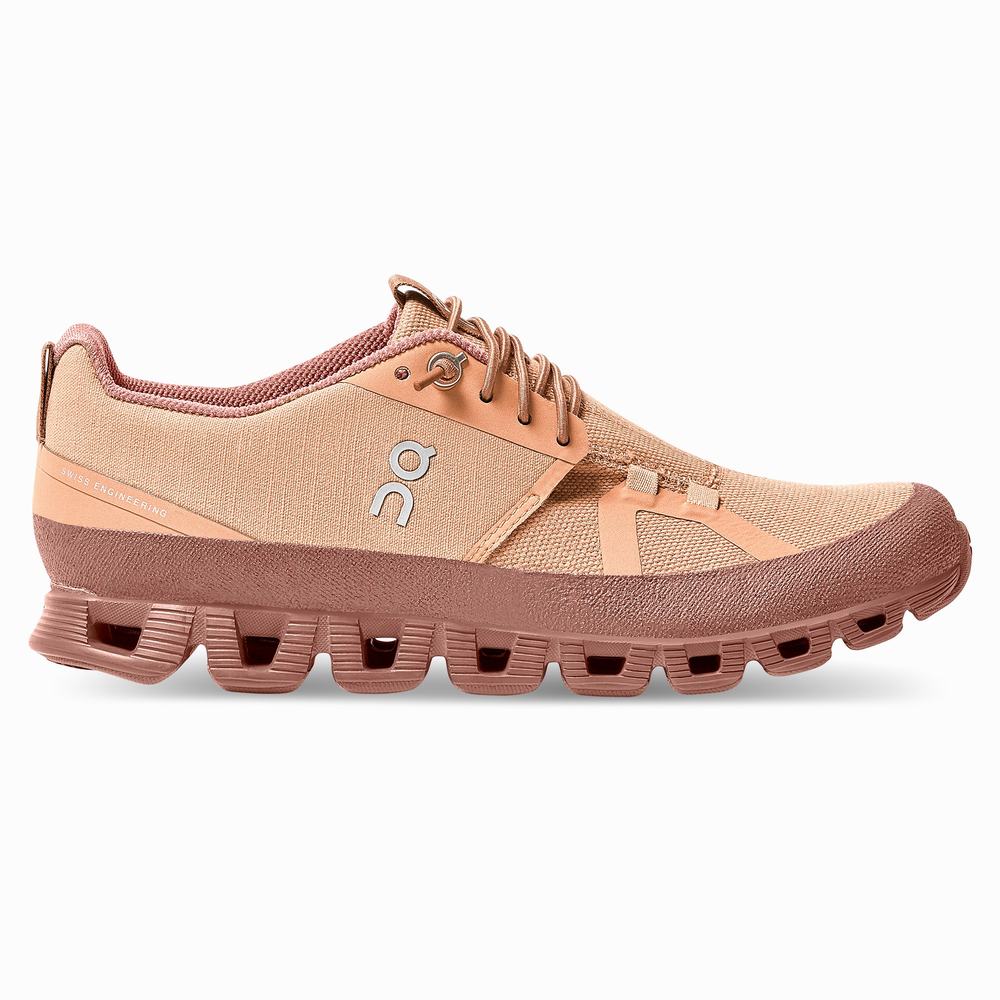 On Cloud Dip Road Hardloopschoenen Dames Bruin Roze | FTPA19574