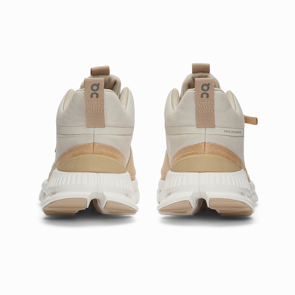 On Cloud Hi Sneakers Dames Beige Bruin | TKAM35982