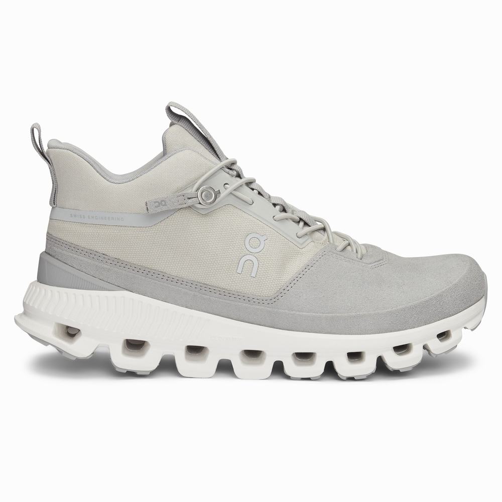 On Cloud Hi Sneakers Dames Beige Grijs | JDHY10648