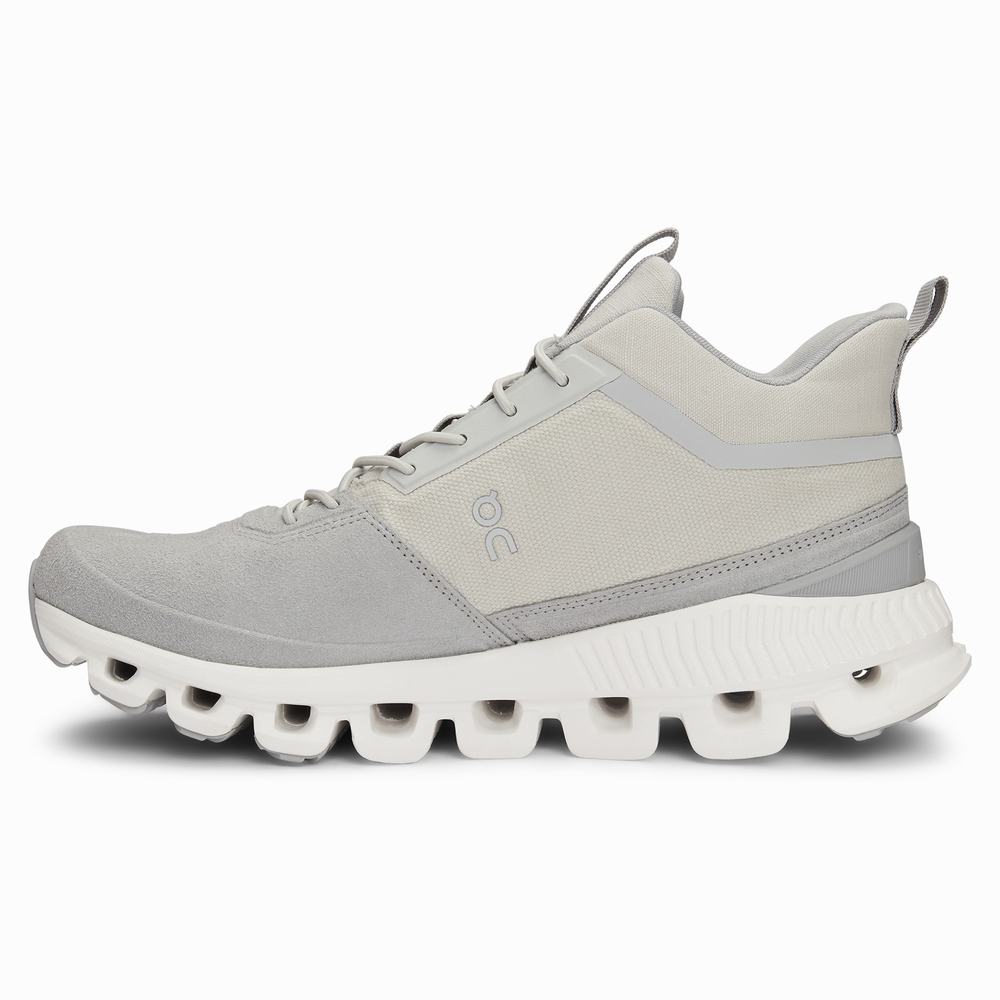 On Cloud Hi Sneakers Dames Beige Grijs | JDHY10648