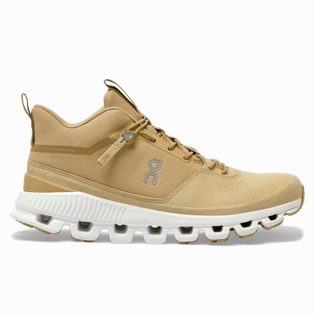 On Cloud Hi Sneakers Dames Goud | TRDK06457