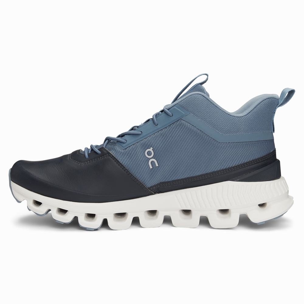 On Cloud Hi Sneakers Dames Zwart Donkerblauw | DMVL47829