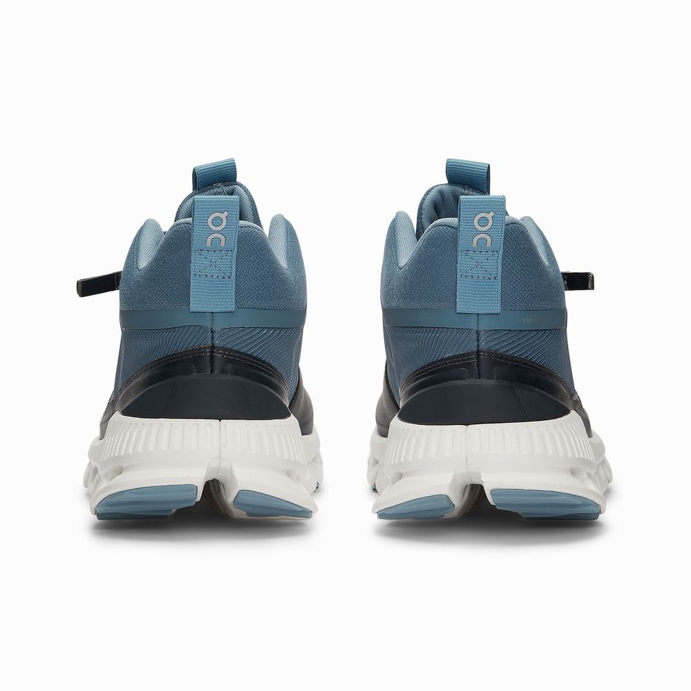 On Cloud Hi Sneakers Dames Zwart Donkerblauw | DMVL47829