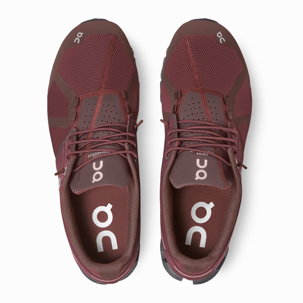 On Cloud Monochrome Road Hardloopschoenen Heren Claret | PTYA08143