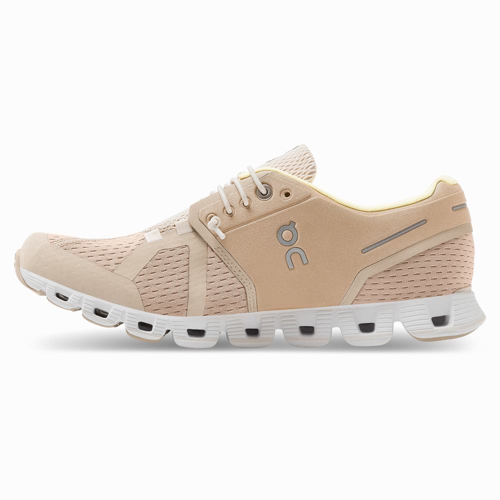 On Cloud Road Hardloopschoenen Dames Bruin Roze | UYMS79603