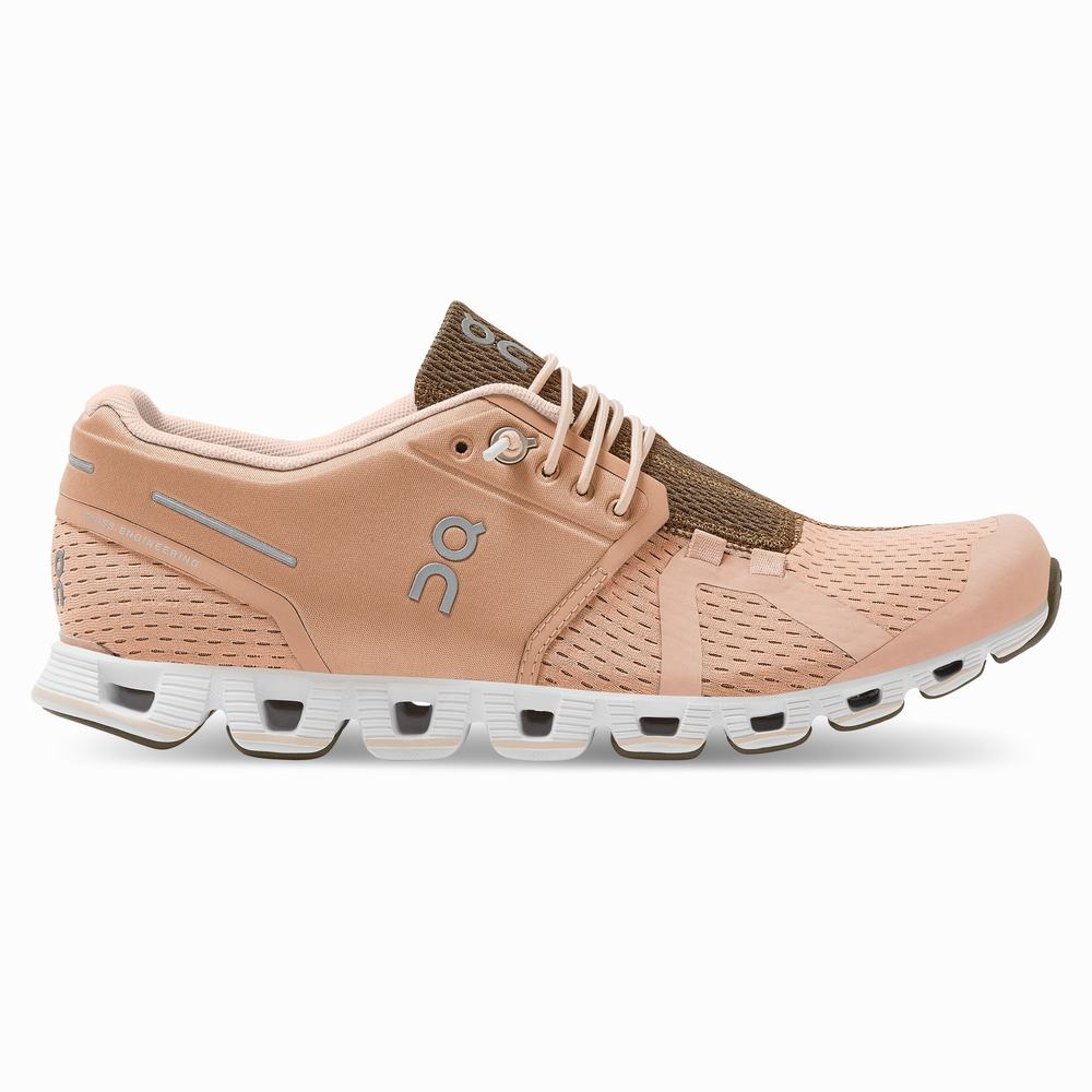 On Cloud Road Hardloopschoenen Dames Bruin Roze Camo | LKZV74820