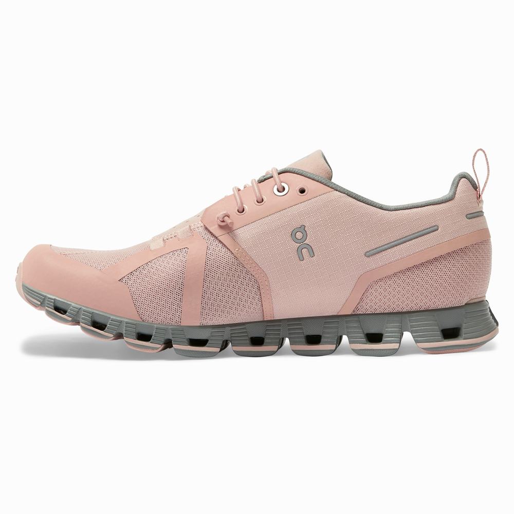 On Cloud Waterproof Road Hardloopschoenen Dames Roze | GTEU09576