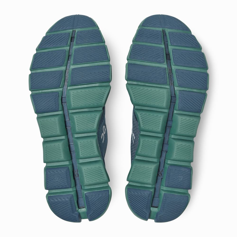 On Cloud X Trainingsschoenen Heren Groen Donkerblauw | WAGK75062