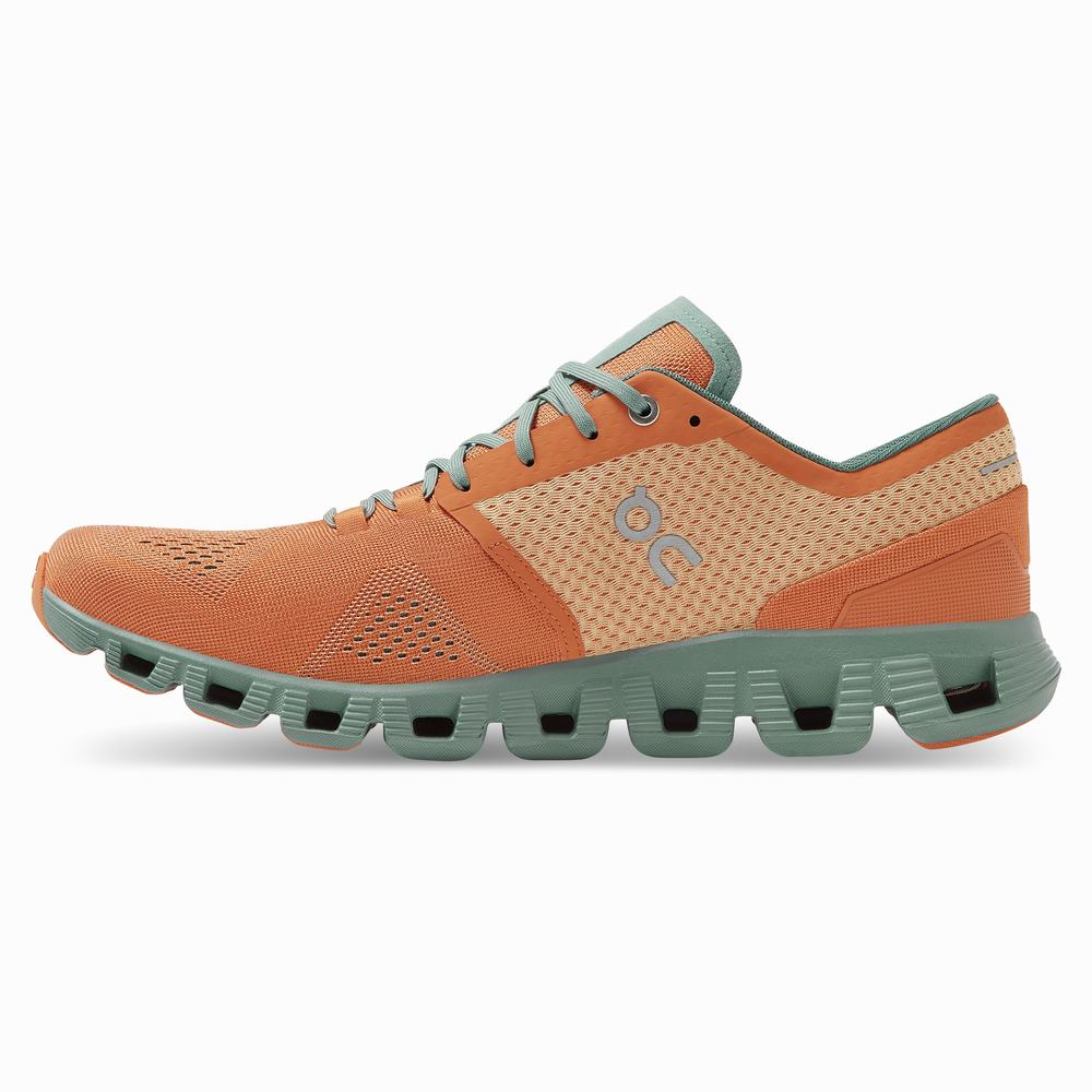 On Cloud X Trainingsschoenen Heren Oranje | NDQY06894