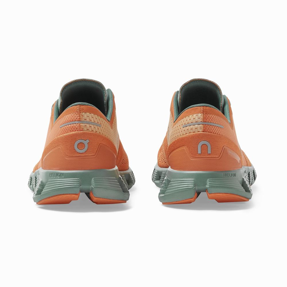 On Cloud X Trainingsschoenen Heren Oranje | NDQY06894