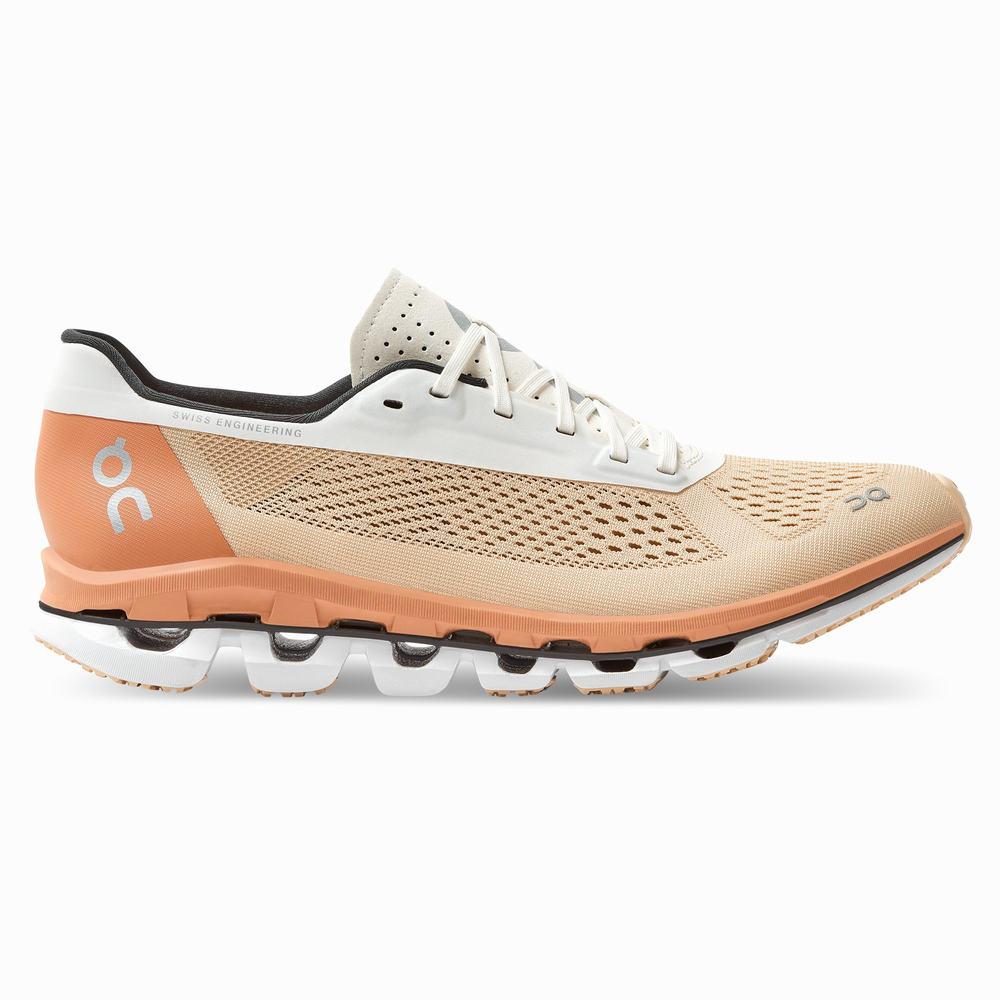 On Cloudboom Road Hardloopschoenen Dames Oranje Bruin Roze | SMLO16037