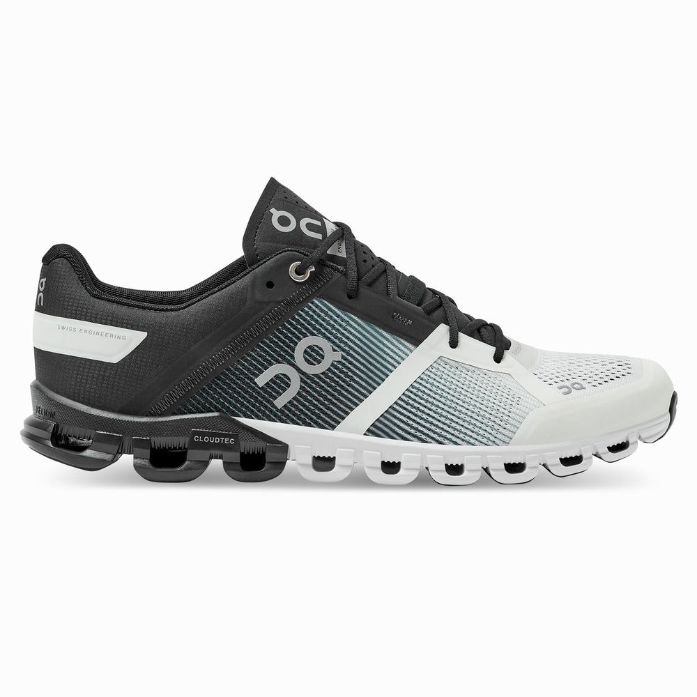 On Cloudflow Road Hardloopschoenen Heren Zwart Wit | MHCT38604