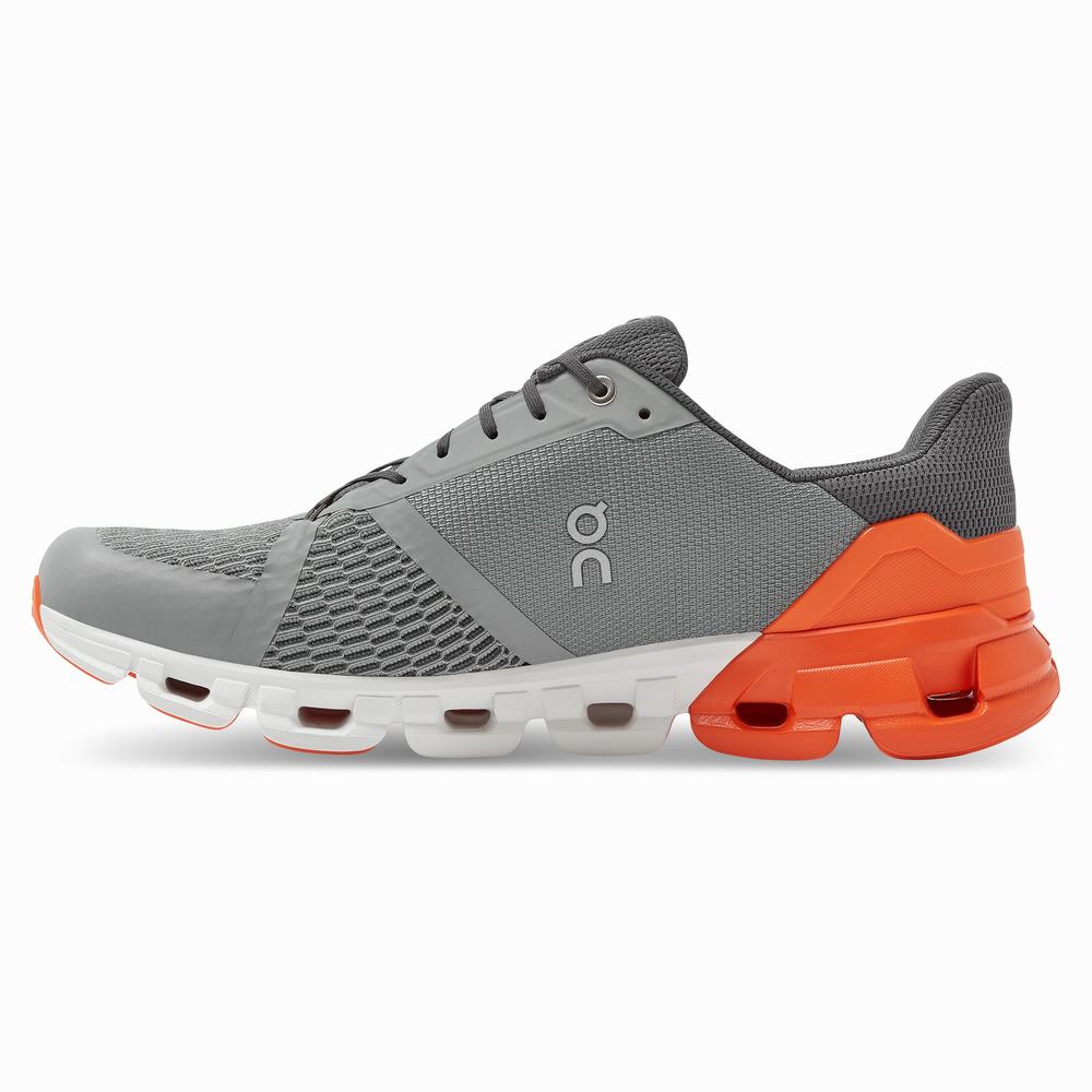 On Cloudflyer Road Hardloopschoenen Heren Grijs Oranje | SGXL85192