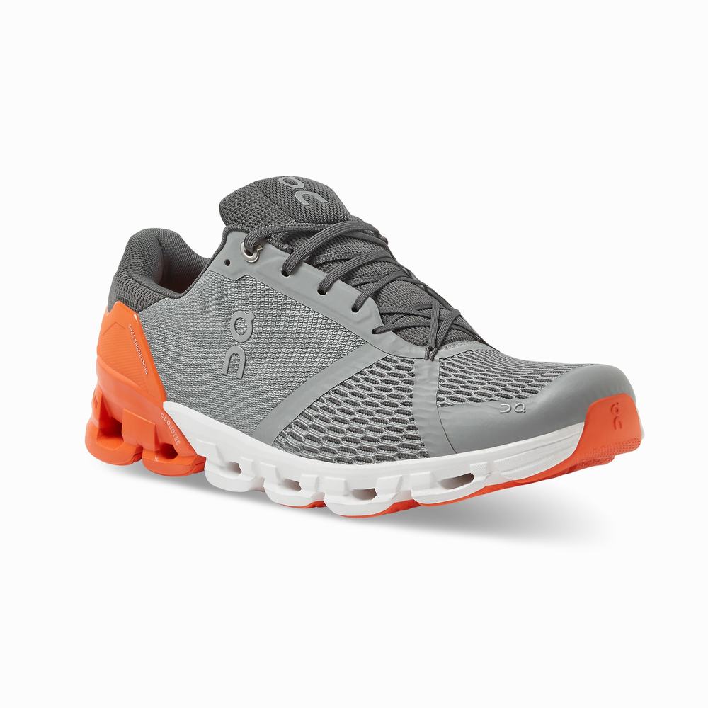 On Cloudflyer Road Hardloopschoenen Heren Grijs Oranje | SGXL85192