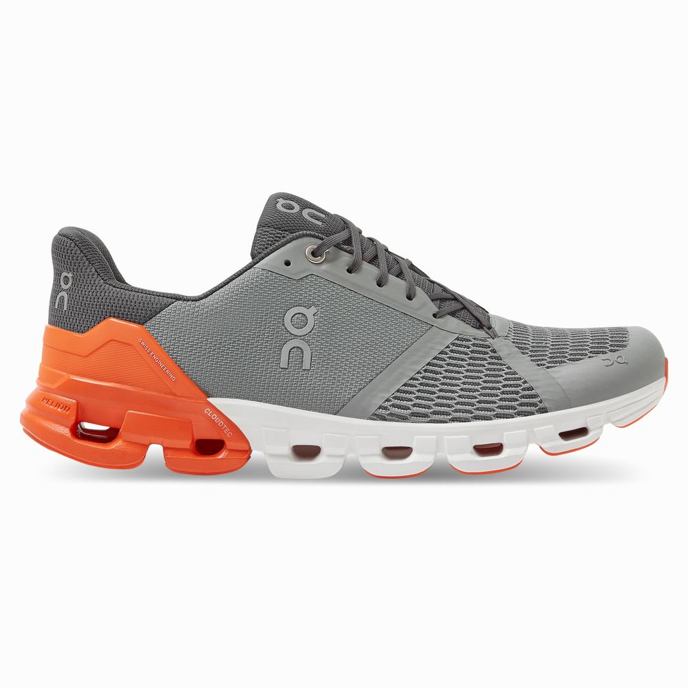 On Cloudflyer Road Hardloopschoenen Heren Grijs Oranje | SGXL85192