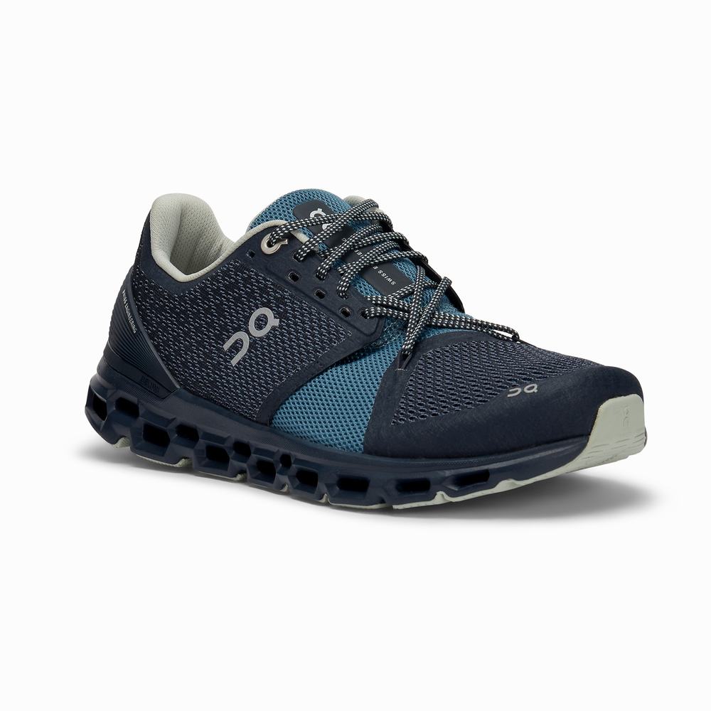 On Cloudstratus Road Hardloopschoenen Dames Donkerblauw | EMHQ14795