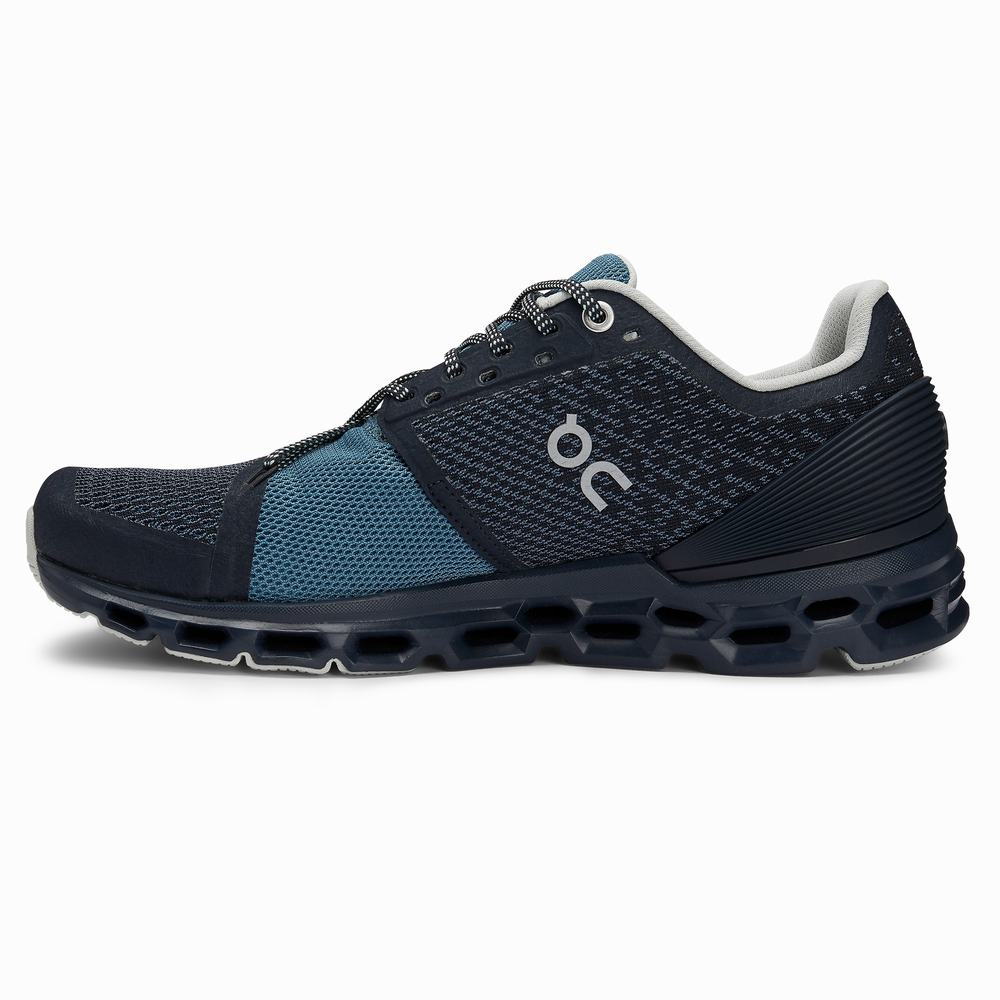 On Cloudstratus Road Hardloopschoenen Dames Donkerblauw | EMHQ14795