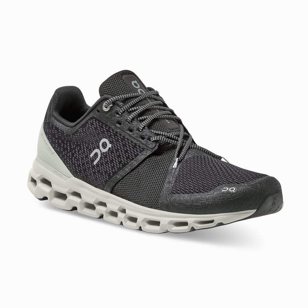 On Cloudstratus Road Hardloopschoenen Heren Zwart | EDSB16579