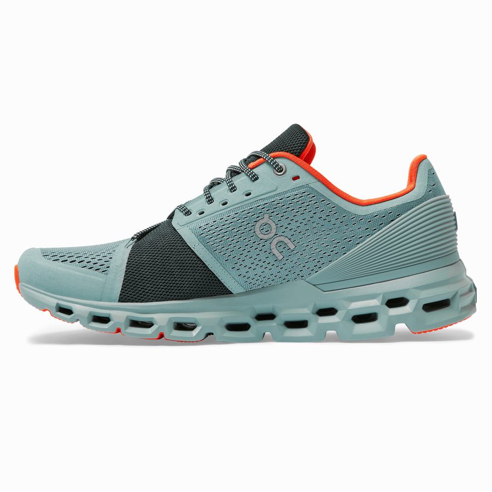 On Cloudstratus Road Hardloopschoenen Heren Donkergroen | CGZE95648