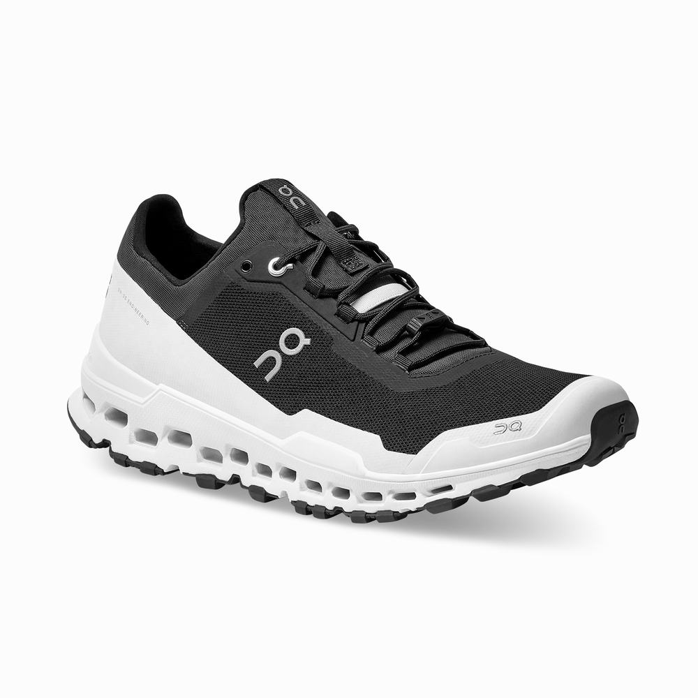 On Cloudultra Trailrunning Schoenen Heren Zwart Wit | BGUH63521