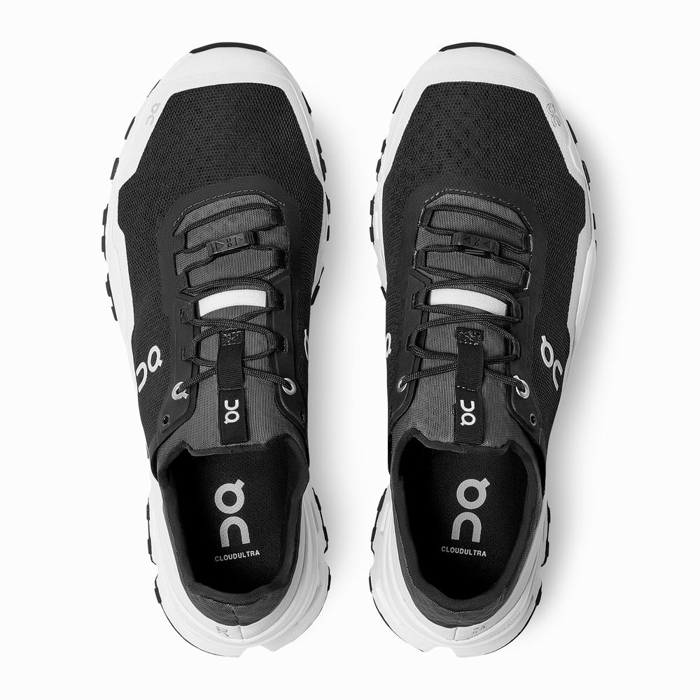 On Cloudultra Trailrunning Schoenen Heren Zwart Wit | BGUH63521