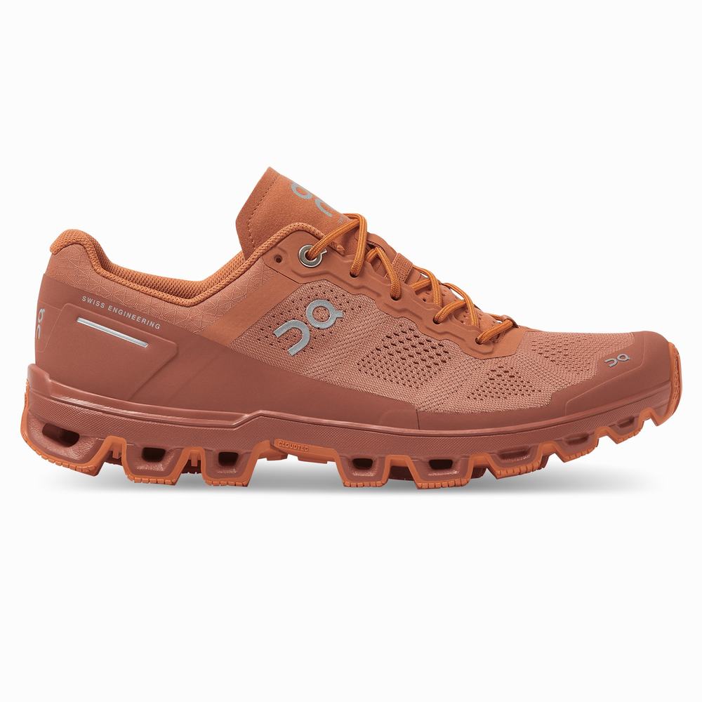 On Cloudventure Trailrunning Schoenen Dames Grijs Oranje | UIQJ19354