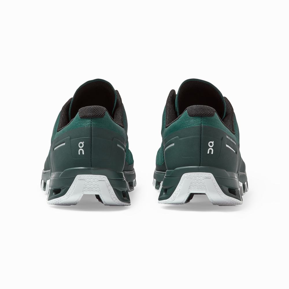 On Cloudventure Trailrunning Schoenen Heren Groen Wit | QHVS07956