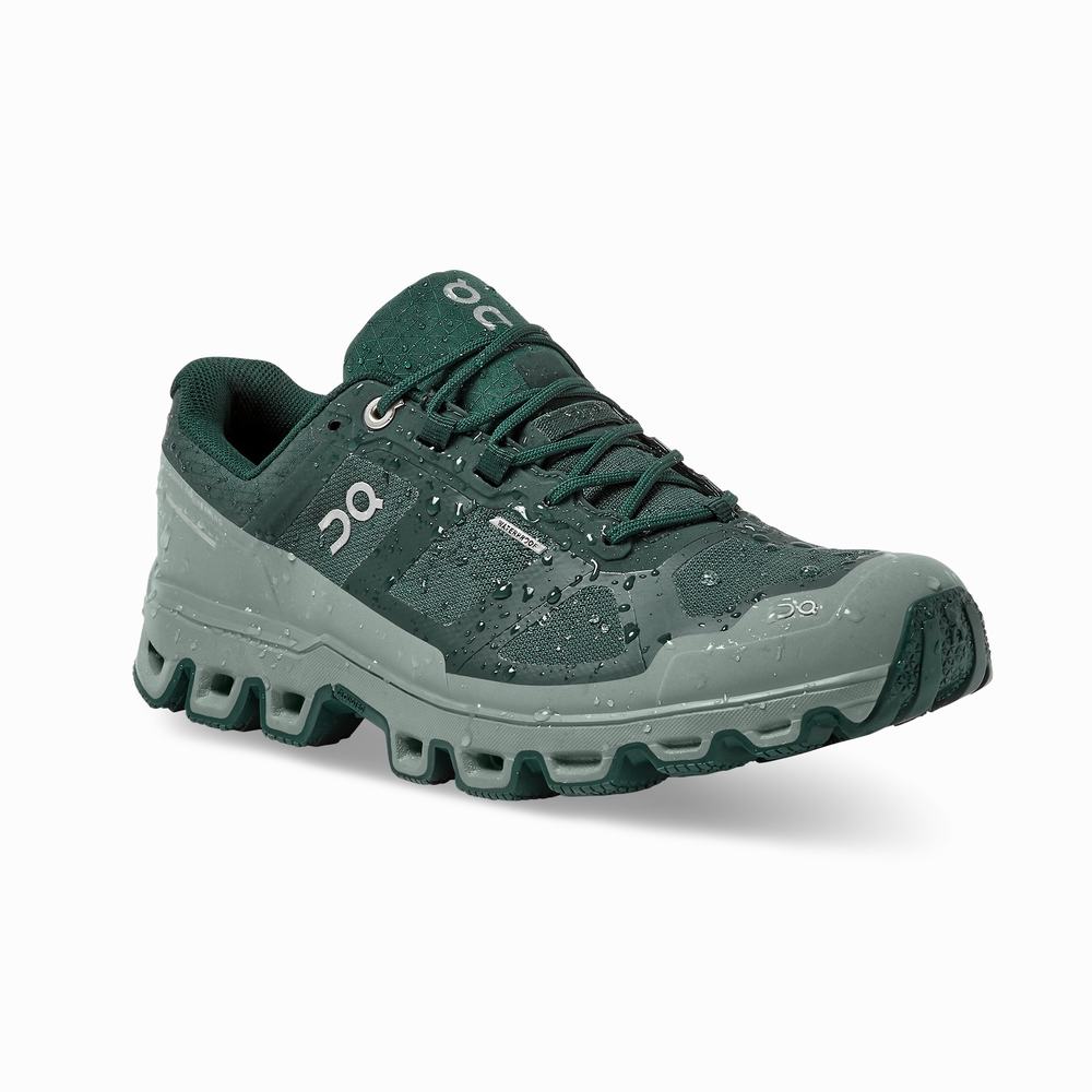 On Cloudventure Waterproof Trailrunning Schoenen Dames Groen | RGXY26508