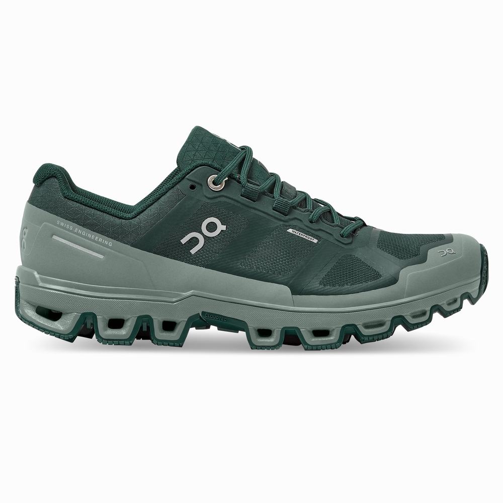 On Cloudventure Waterproof Trailrunning Schoenen Dames Groen | RGXY26508